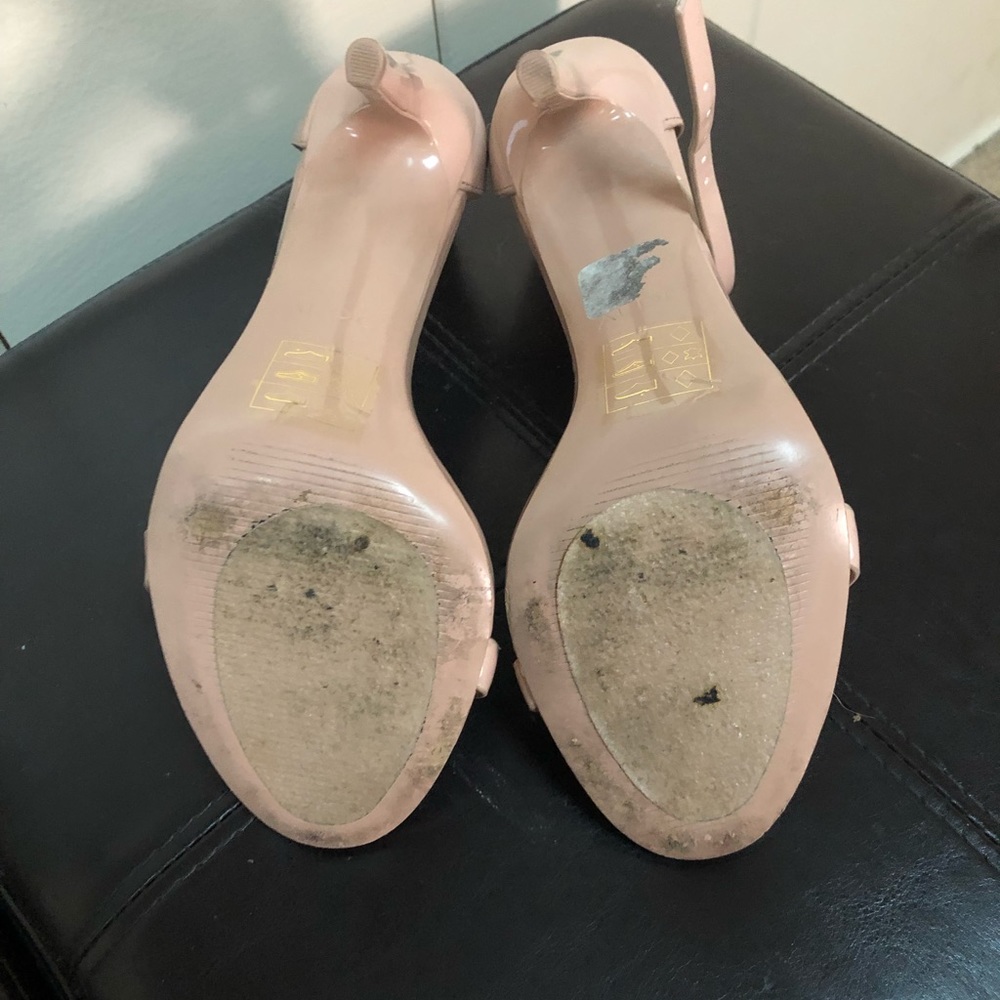 ALDO Excellent condition nude paten leather heels - Picture 5 of 7